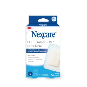 3M NEXCARE SOFT GAUZE 2 IN 1 DRESSING SIZE S 5'S