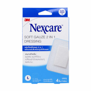 3M NEXCARE SOFT GAUZE 2 IN 1 DRESSING SIZE L 4'S