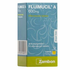 FLUIMUCIL A 600 MG EFFERVESCENT TABLETS 10'S