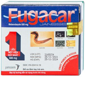 FUGACAR 500MG.รสผลไม้ 1'S.