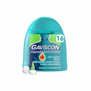 GAVISCON PEPPERMINT TABLETS 16'S (BX)