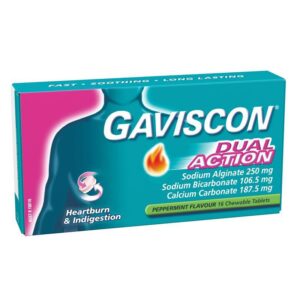 GAVISCON DUAL ACTION TABLETS 16'S (BX)