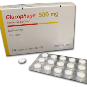 GLUCOPHAGE 500 MG TABLETS 10'S