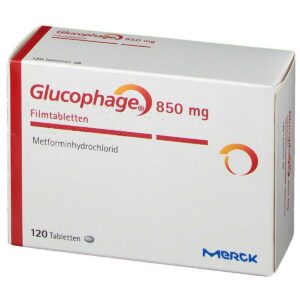 GLUCOPHAGE 850 MG TABLETS 10'S