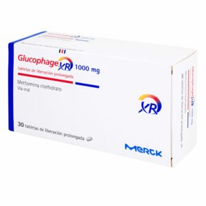 GLUCOPHAGE XR 1000 MG TABLETS 10'S