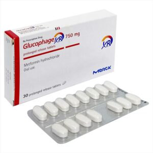 GLUCOPHAGE XR 750 MG TABLETS 15'S