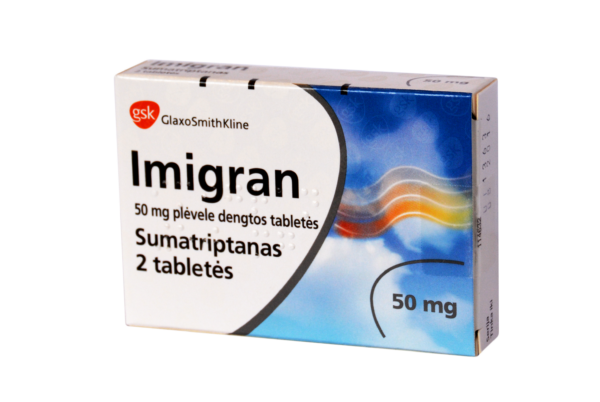 IMIGRAN 50 MG TABLETS 2'S