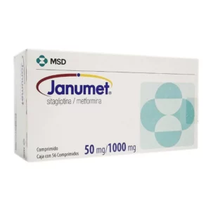 JANUMET 50 MG/1000 MG TABLETS 7'S