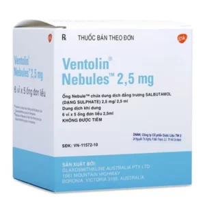 VENTOLIN NEBULES 2.5 MG SOLUTION 5'S
