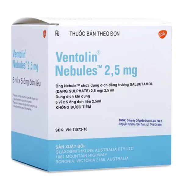 VENTOLIN NEBULES 2.5 MG SOLUTION 5'S