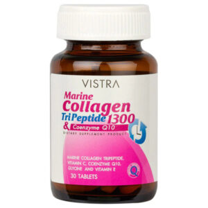 VISTRA MARINE COLLAGEN TRIPEPTIDE 1300 AND COENZYME Q10 PLUS TABLETS 30'S