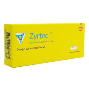 ZYRTEC 10 MG TABLETS 10'S