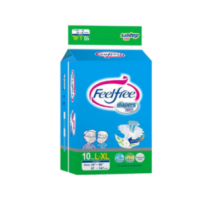 ผ้าอ้อม-FEELFREE 10ชิ้น (L-XL)