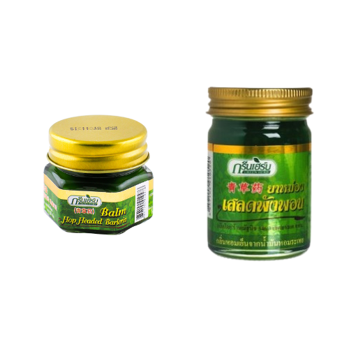 ยาหม่องสมุนไพรผสมเสลดพังพอน ตรากรีนเฮิร์บ