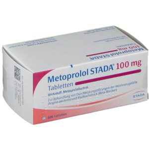 METOPROLOL STADA 100 MG TABLETS 10'S