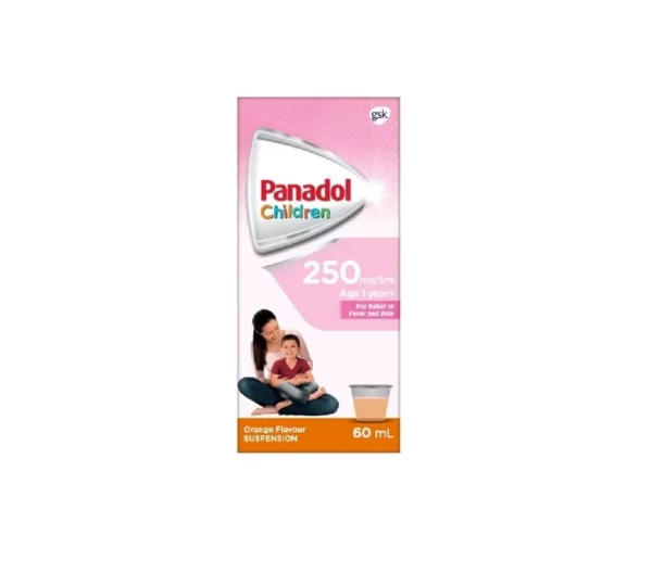 PANADOL 6-12 ORANGE 250 MG/5 ML SUSPENSION 60 ML