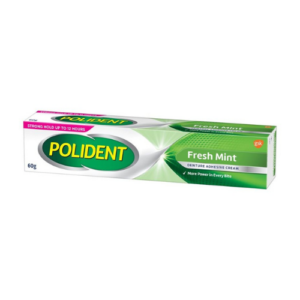 POLIDENT DENTURE ADHESIVE CREAM (FRESH MINT) 60 G