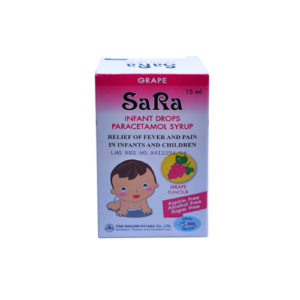 SARA INFANT DROPS GRAPE FLAVOUR 15 ML