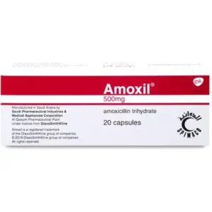 AMOXIL 500 MG CAPSULES 20'S