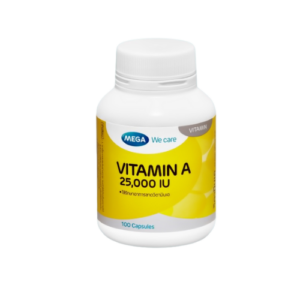 MEGA VITAMIN A 25,000 IU CAPSULES 100'S