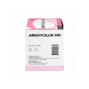 AMOXYCILIN 500mg 10's สีชมพูขาว
