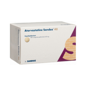 ATORVASTATIN SANDOZ 40 MG TABLETS 10'S