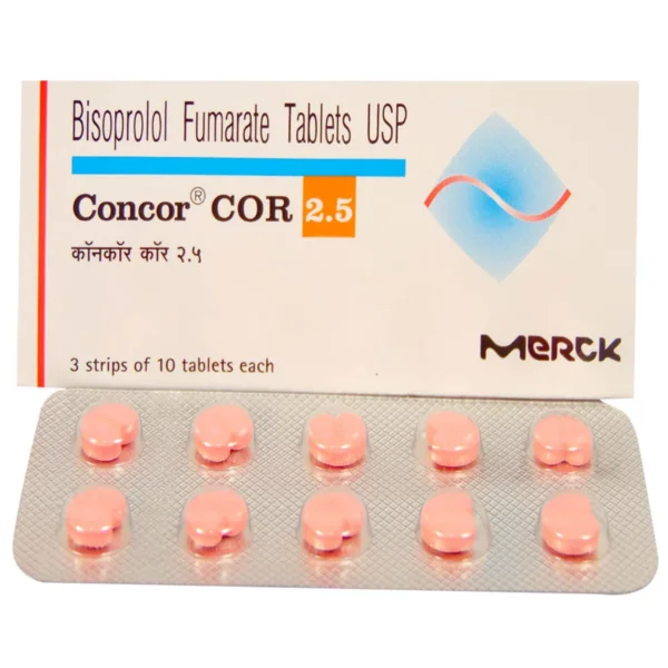 CONCOR 2.5 MG TABLETS 10'S