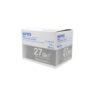 NIPRO HYPODERMIC NEEDLE 27G X 1"