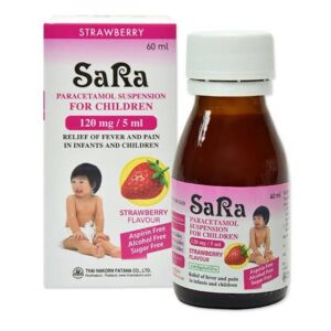 SARA FOR CHILDREN STRAWBERRY 120 MG/5 ML SUSPENSION 60 ML