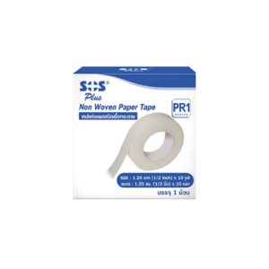 SOS PLUS NON WOVEN PAPER TAPE - PR1 - 1.25 CM (1/2") X 10YD