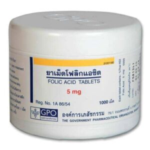 FOLIC ACID 1000 TABLETS 5mg