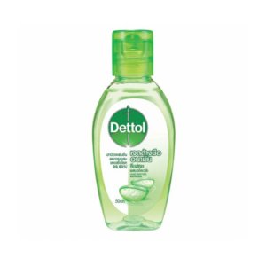 dettol เดทตอล เจลล้างมืออนามัย สูตรหอมสดชื่นผสมอโลเวร่า 50 มล.