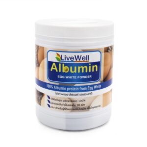Livewell Albumin ลีฟฟ์เวลล์อัลบูมิน ผงไข่ขาว 100% 450 กรัม รสดั้งเดิม